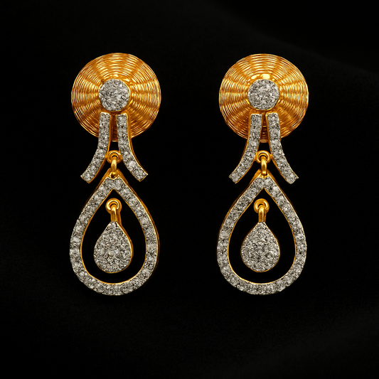 Ladies Dewdrop Radiance Diamond Necklace Set
