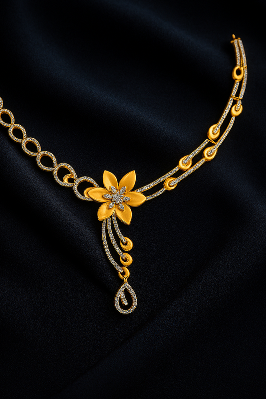 Blossom Luxe Diamond Necklace Set