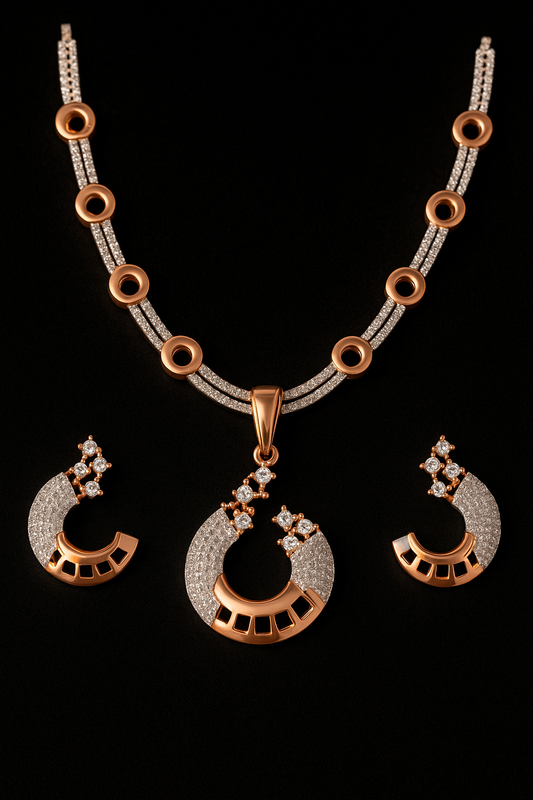 Celestial Nova Diamond Necklace Set