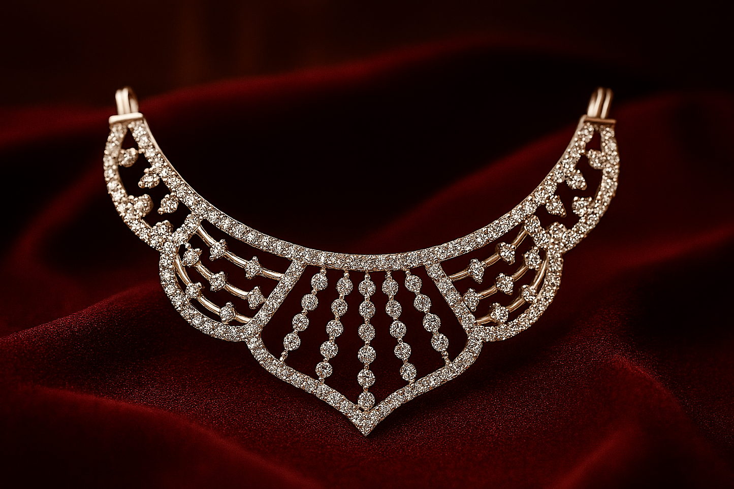 Radiant Tiers – Statement Diamond Pendant