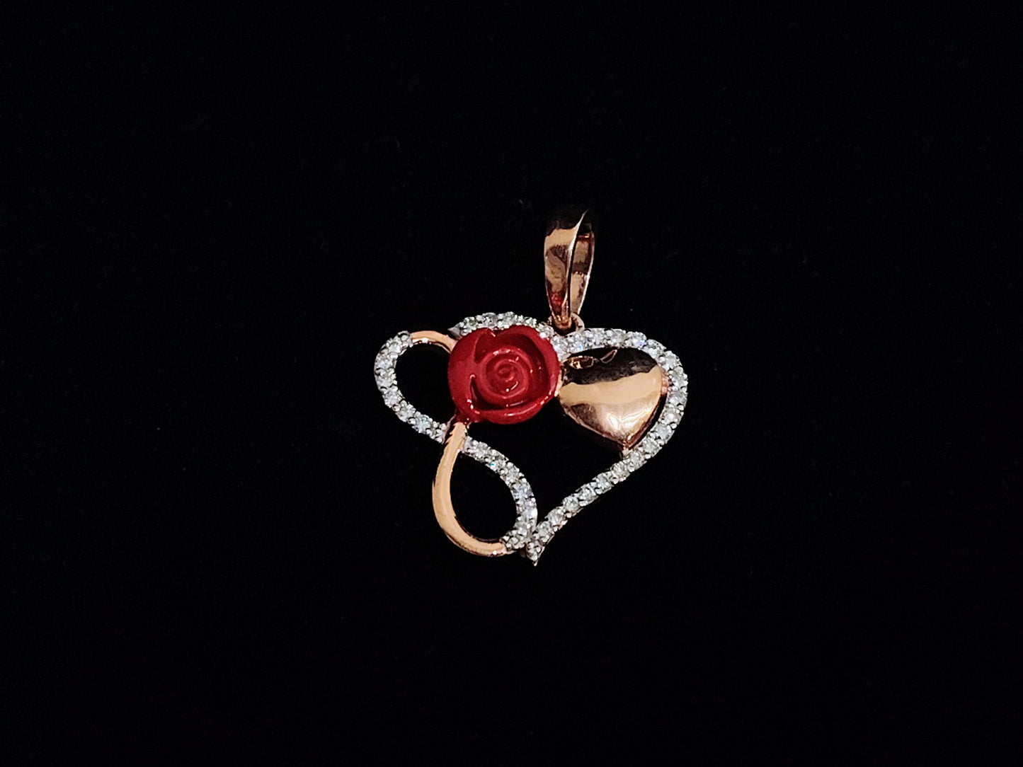 Eternal Infinity Rose Pendant