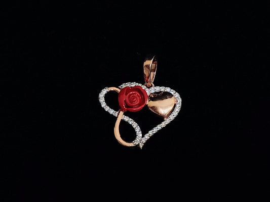 Eternal Infinity Rose Pendant
