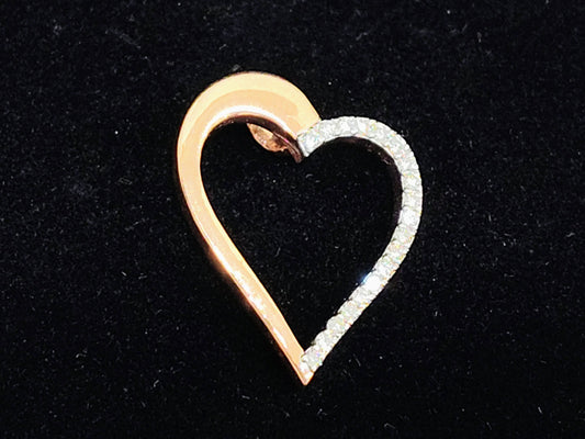 Luna Heart Diamond Pendant