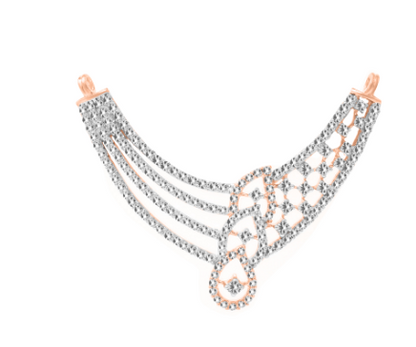 Graceful Cascade – Diamond Necklace Pendant