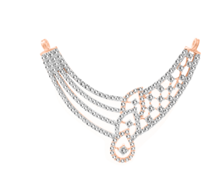Graceful Cascade – Diamond Necklace Pendant