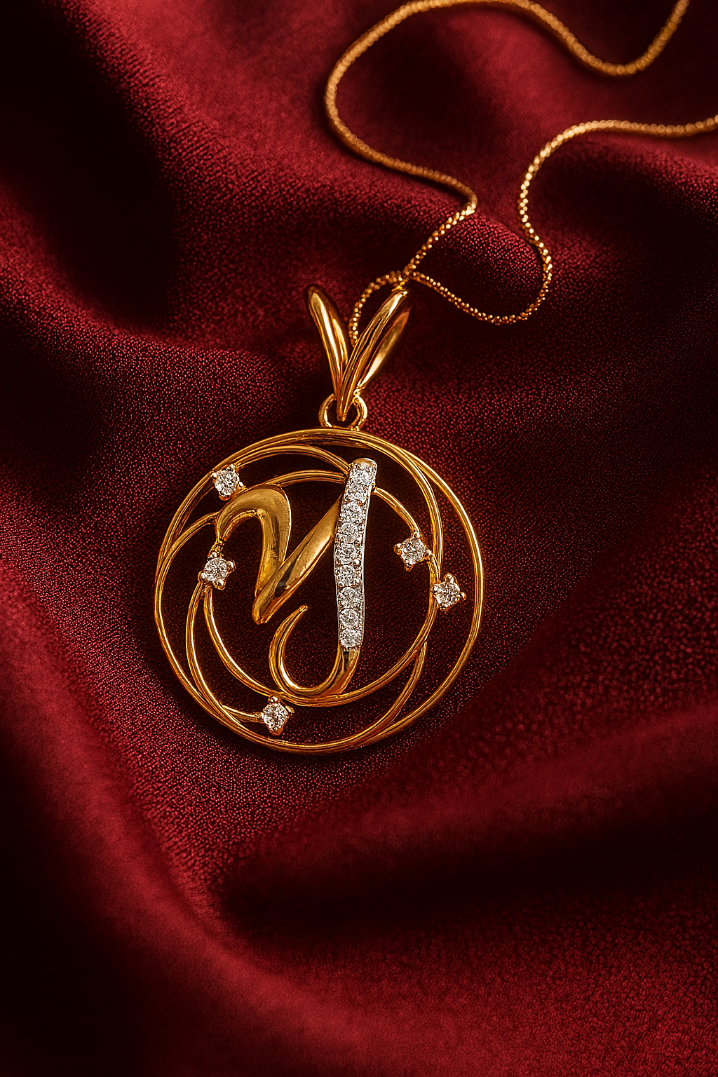 Custom Alphabet Monogram Pendant