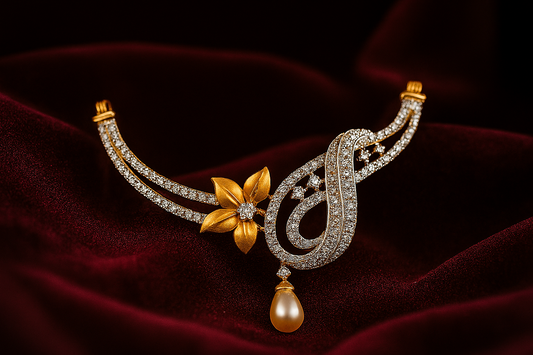 Grace in Bloom – Floral Diamond Pendant