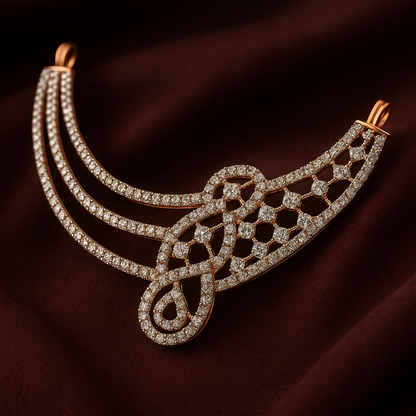 Graceful Cascade – Diamond Necklace Pendant
