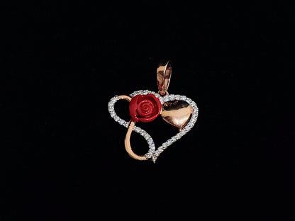Eternal Infinity Rose Pendant