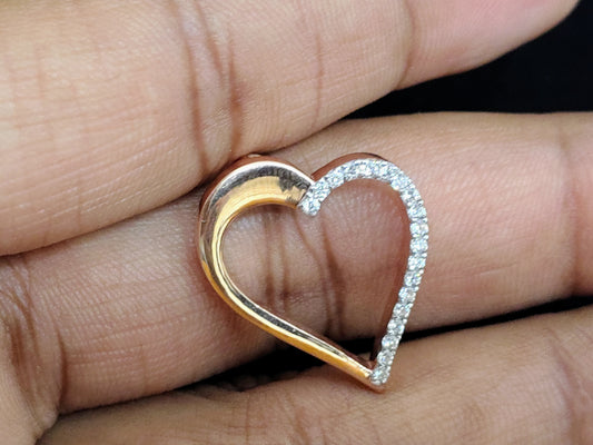 Luna Heart Diamond Pendant