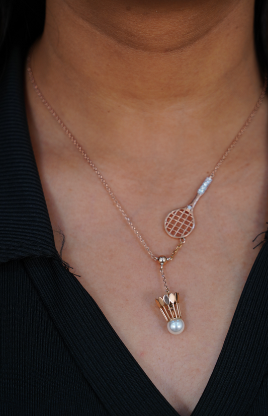 Badminton Pendant with chain