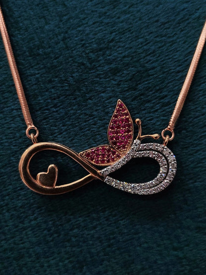 Heart - Butterfly - Infinity With Chain