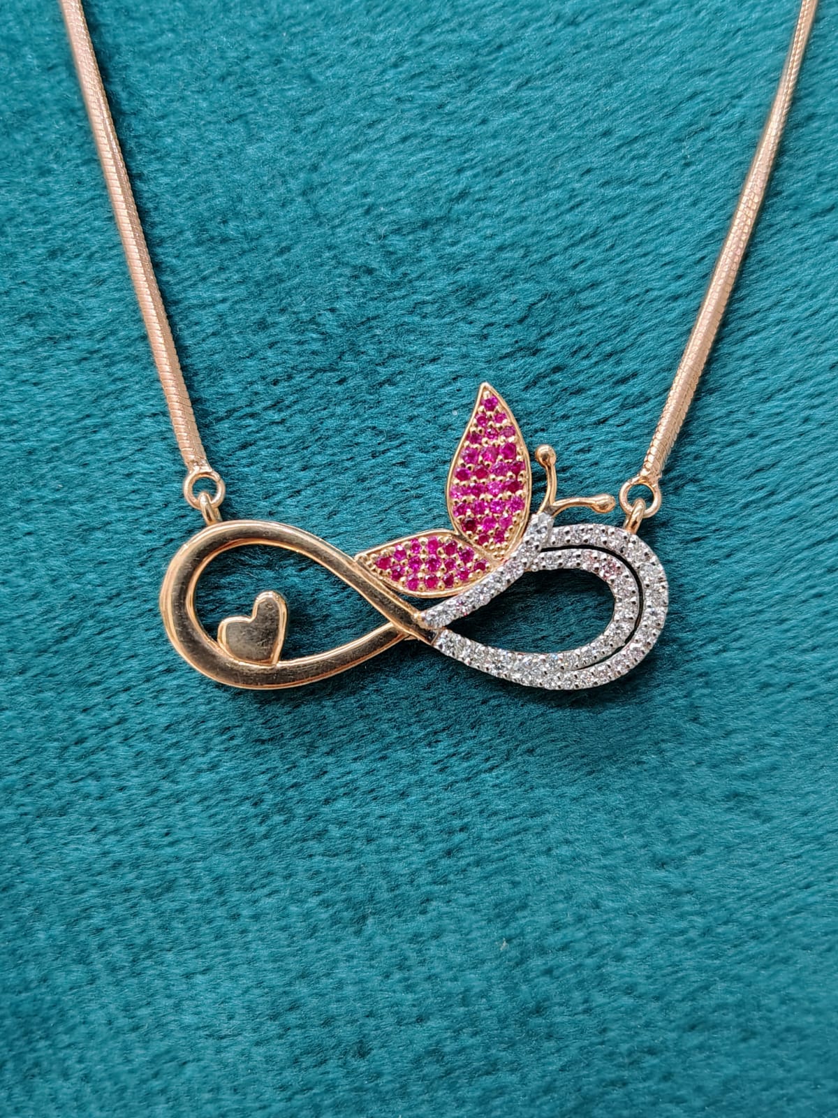 Heart - Butterfly - Infinity With Chain