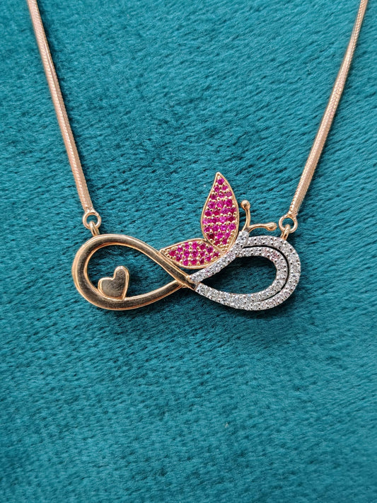 Heart - Butterfly - Infinity With Chain