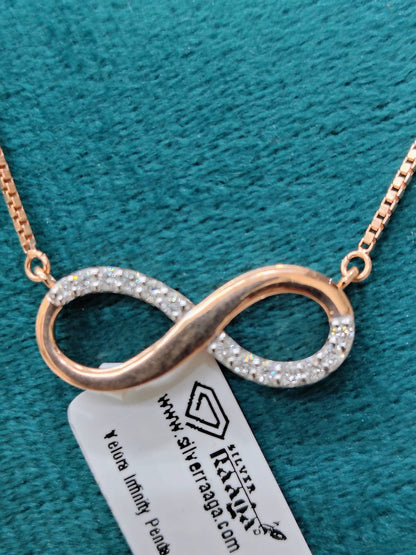 Velora Infinity Pendant with Chain