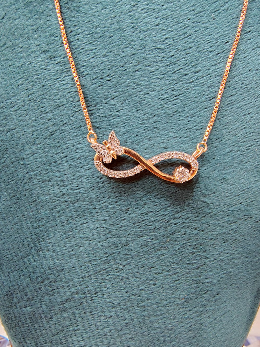 Butterfly Infinity Solitaire with Chain