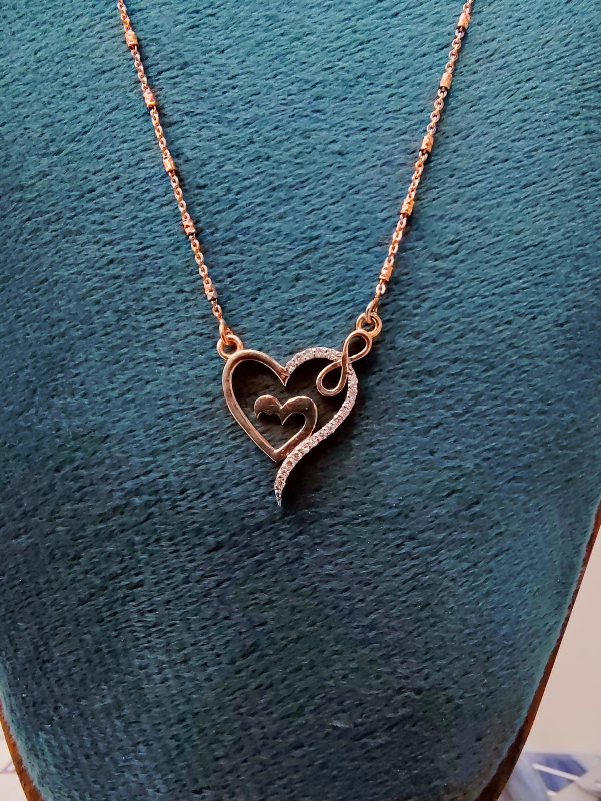 Aurora Bond Infinity Diamond Pendant With Chain