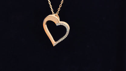 Luna Heart Diamond Pendant